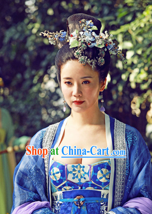 Chinese Palace Empress Wig and Hair Accessory Set