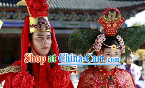 Chinese Classic Wedding Hats for Men and Women