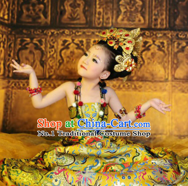 Ancient Chinese Ethnic Costumes for Kids