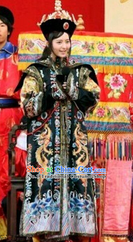 Chinese Theme Photography Empress Costumes and Hat