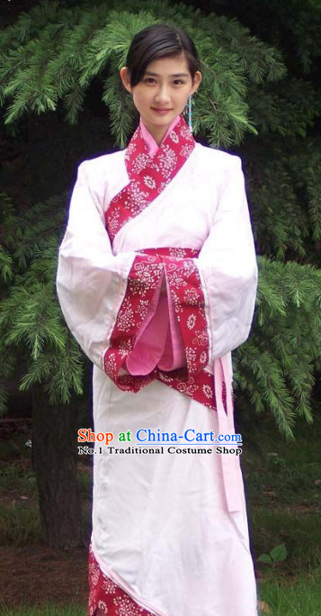 China Ancient Traditional Hanfu Clothing Complete Set