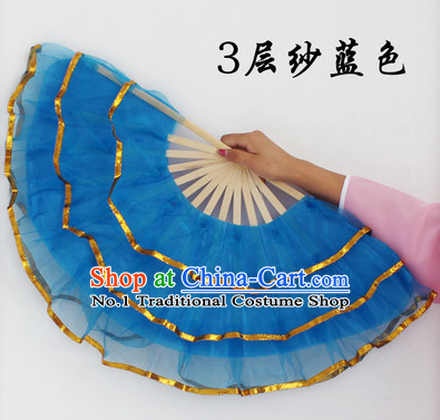 Three Layers Chinese Dance Fans