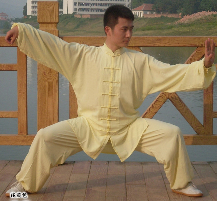 Light Yellow Aikido Uniform Uniforms Judo Uniform Dress