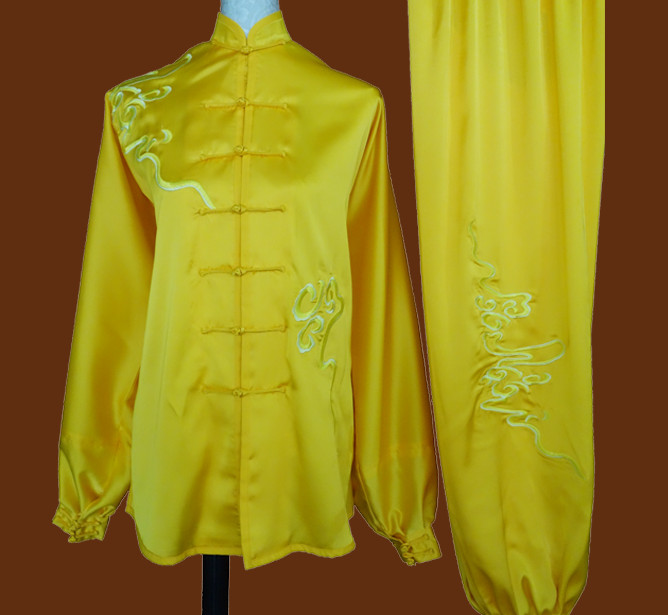Top China Phoenix Embroidery Gold Taiji Suits