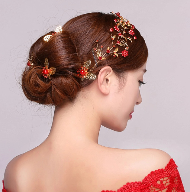 Top Chinese Bridal Hair Fascinators Jewellery Accessories