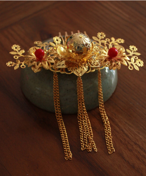 Chinese Traditional Handmade Hair Accessories Comb Fascinators Headbands Bridal Headpieces