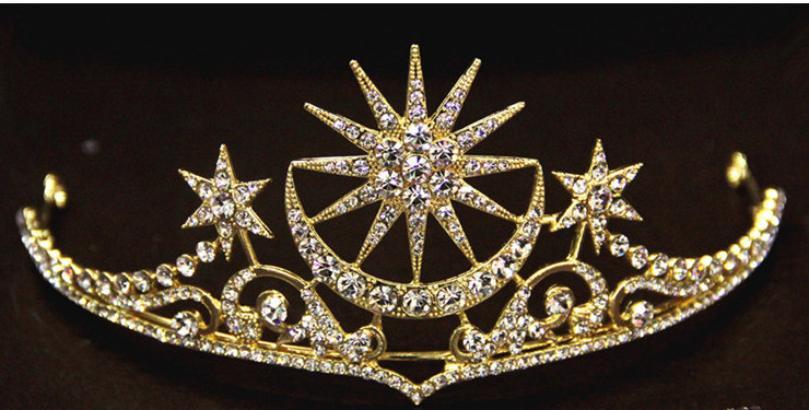 Top Bridal Baroque Style Queen Crown