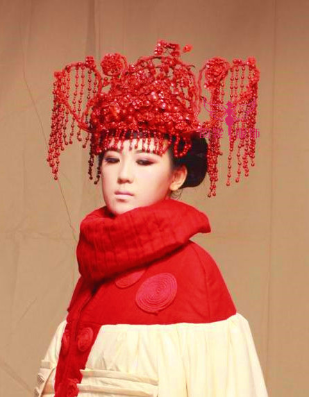 Asian Bridal Wedding Hair Accessories Phoenix Hat