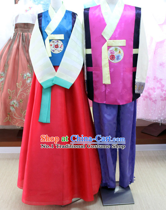 Korean Traditional Brides and Bridegroom Clothing Dress online Womens Clothes Designer Clothes