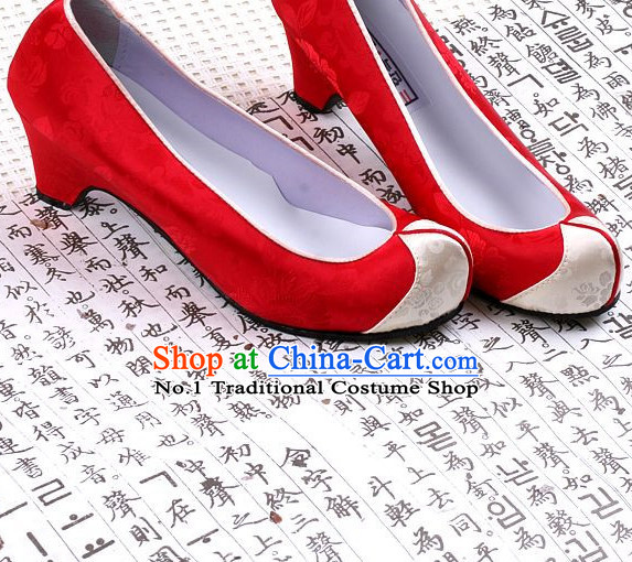 Korean Traditional High Heel Shoes for Women