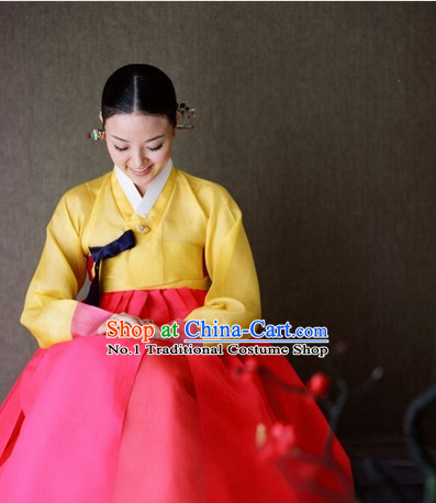 Korean Formal Dresses Costumes Hanboks Complete Set for Ladies