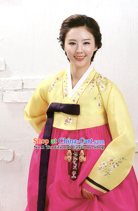 Korean Mother of the Bride Dress Hanboks Complete Set