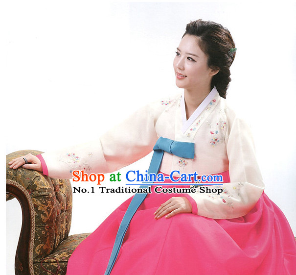 Korean Traditional Mother of the Bride Dresses Hanbok Clothes Complete Set