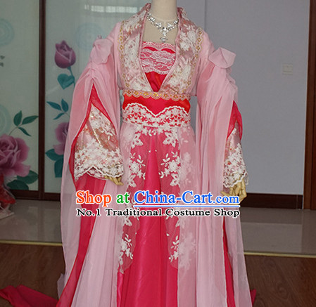 Asian Fashion Chinese Royal Princess Hanfu Halloween Costumes for Women