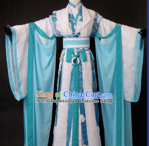 Chinese Male Teacher Halloween Costumes Hanfu Suits Outfits
