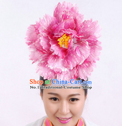 Chinese Classical Dance Big Peony Hair Decoration