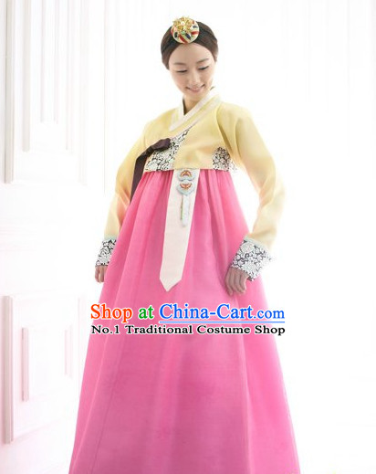 Korean Traditional Custom Made Dangui Hanbok Clothing Complete Set for Women