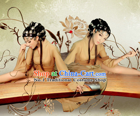 China Fashion Kimono Dress and Hair Jewelry