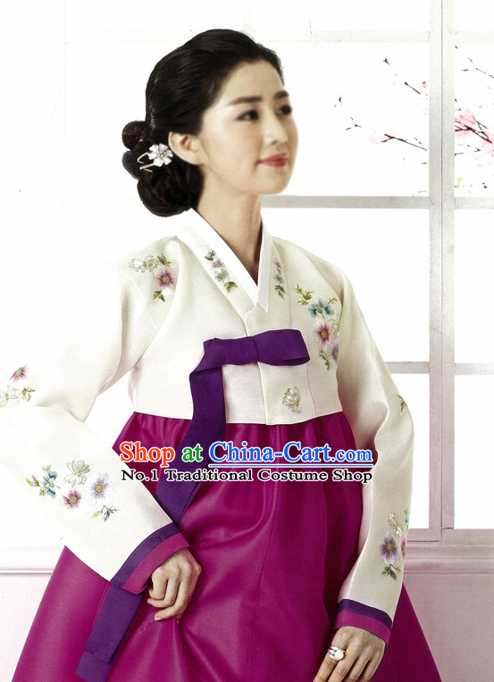 Korean Mother National Costumes Complete Set for Women