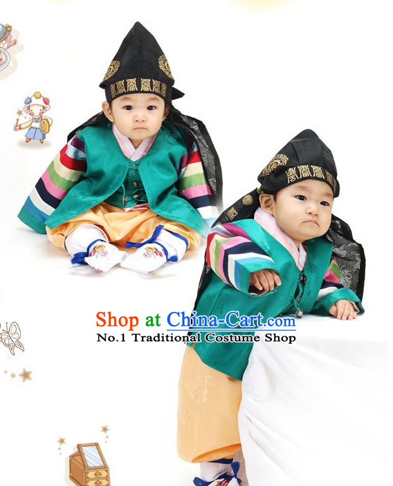 Korean Birthady Dress Hanbok Clothing for Boys