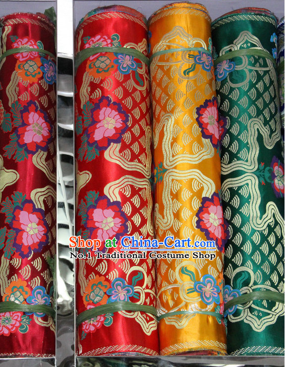 Tibetan Brocade Embroidered Fabric Sewing Material