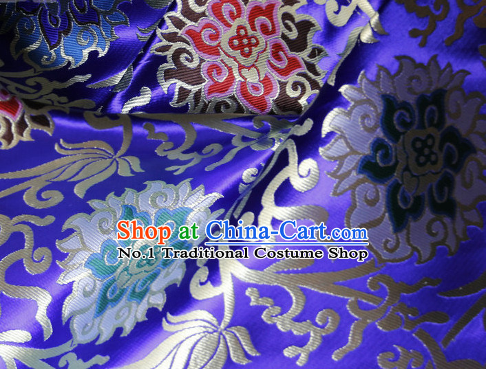 Asian Tibetan Brocade Embroidered Fabric Sewing Material