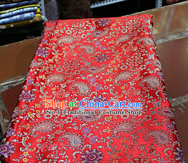 Chinese Traditional Brocade Embroidered Fabric Dresses Material