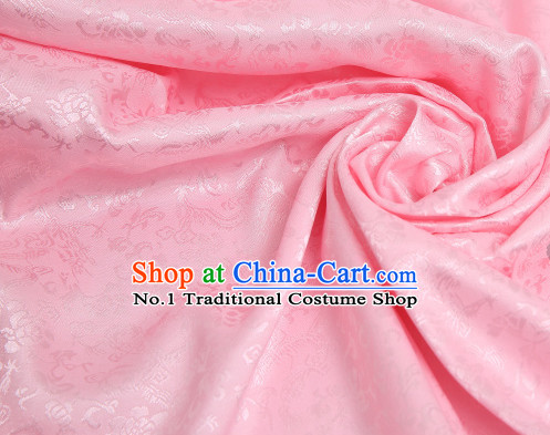 Chinese Traditional Pink Dragon Brocade Fabric