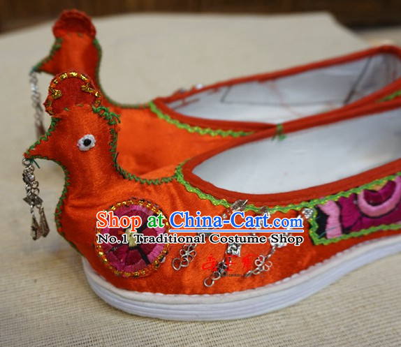 Chinese Tradiitonal Handmade Phoenix Style Shoes