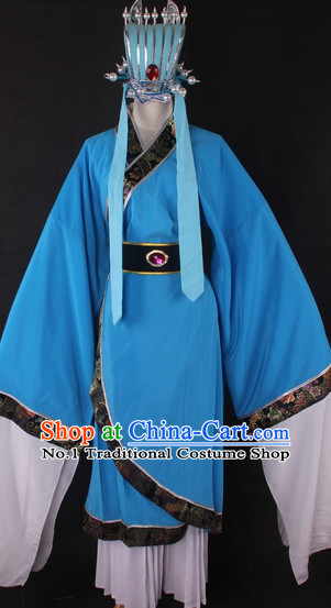 Chinese Culture Chinese Opera Costumes Chinese Cantonese Opera Beijing Opera Costumes Zhuge Liang Costumes and Hat for Men