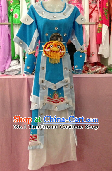 Long Sleeve Beijing Opera Female Warrior Costumes