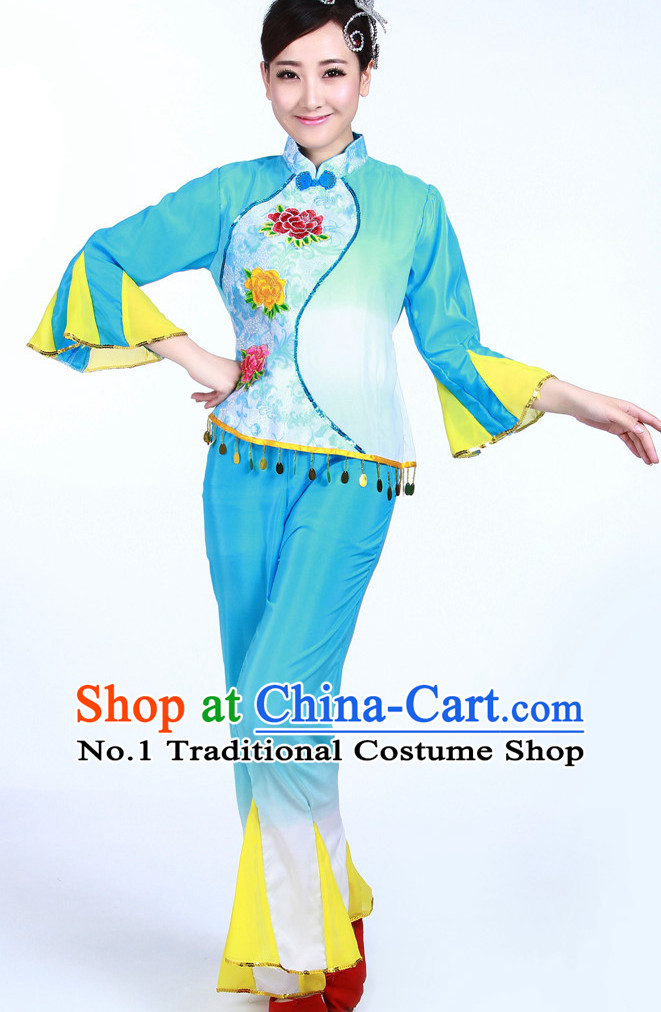 Asian Fashion Chinese Women Fan Dancewear