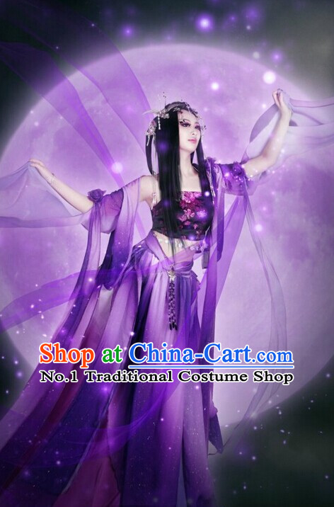 Chinese Classical Fei Tian Flying Angel Sexy Halloween Costumes Complete Set for Women