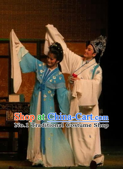Asian Chinese Traditional Dress Theatrical Costumes Ancient Chinese Clothing Opera Husband and Wife Costumes