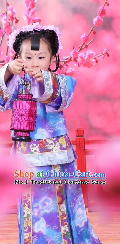 Traditional Chinese Mandarin Costumes Complete Set for Kids