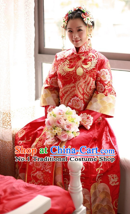 Top Chinese Wedding Dress Attire Oriental Wedding Outfit for Women