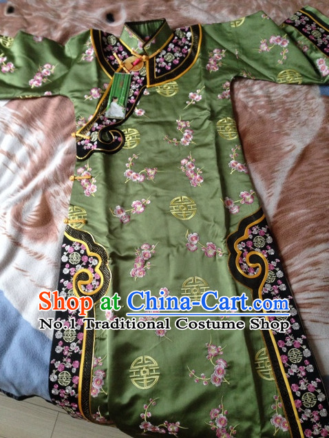 Chinese Traditional Imperial Princess Clothes Long Robe Attire