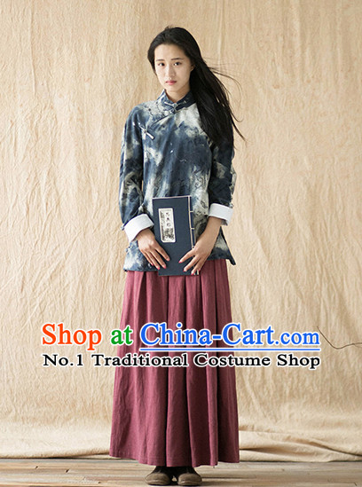 Chinese Traditional Mandarin Clothes Complete Set for Women