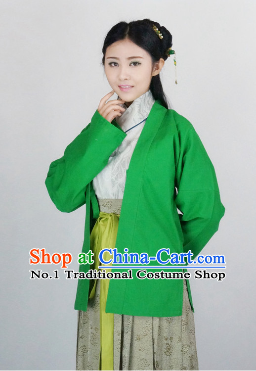 Ancient Chinese Female Han Fu Gu Zhuang Clothing Complete Set
