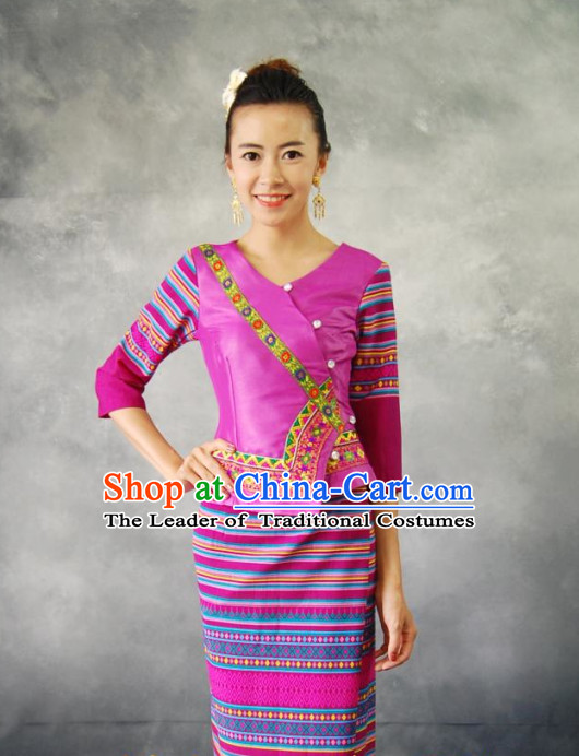 Thailand Traditional Uniform Complete Set for Women