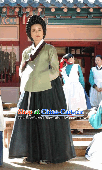 Ancient Korea Palace Service People in Charge Hanbok