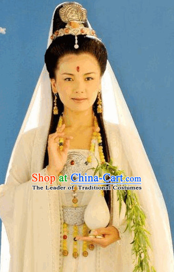 Ancient Chinese Fairytale Guanyin Halloween Hair Accessories