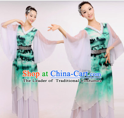 Chinese Fan Dance Costume Dancewear Discount Dane Supply Clubwear Dance Wear China Wholesale Dance Clothes for Women