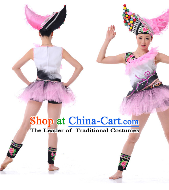 Chinese Girls Folk Dance Costumes Dancewear Discount Dane Supply Clubwear Dance Wear China Wholesale Dance Clothes