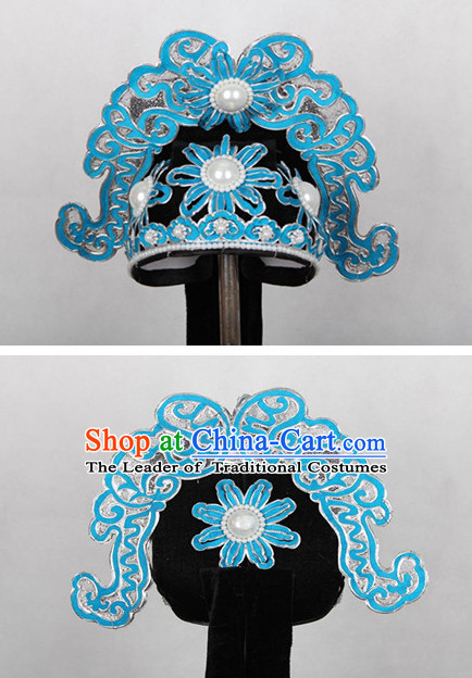 Chinese Hsiao Sheng Opera Headwear Headpieces Official Hat for Men