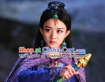 Ancient Chinese Swordswoman Black Wigs