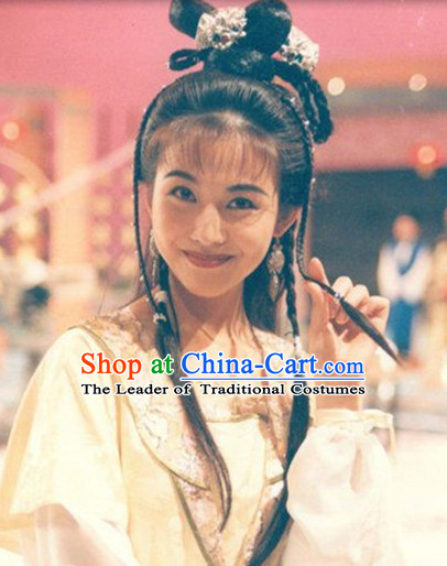 Ancient Chinese Girl Wigs and Hair Accessories