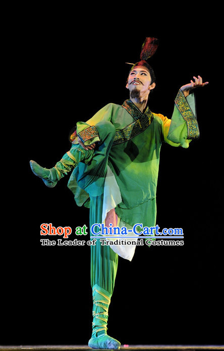 Chinese Classical Male Costume Dance Hanfu Dresses
