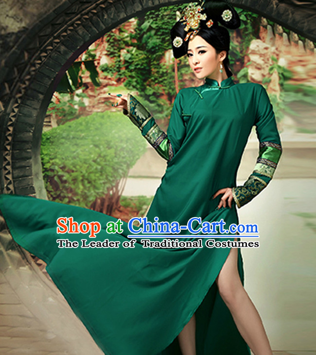 Manchu Traditional Long Shirt for WOMEN