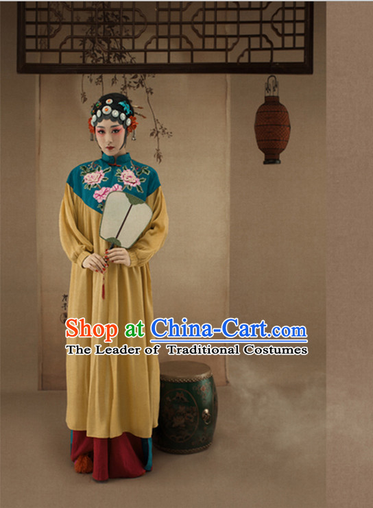 Chinese Opera Costumes and Wigs and Hair Jewelry Complete Set